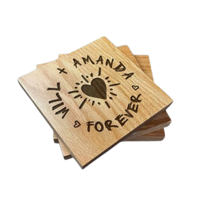 Posavasos de madera de acacia natural, soporte para taza de té de madera maciza, taza de té y café, posavasos de madera de nogal liso para bebidas - Product Image 6