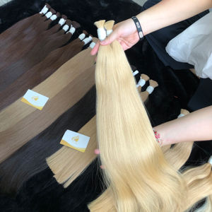 Extensiones de Cabello Virgen Vietnamita Remy de Alta Calidad, Naturales, Lisas, de Queratina, de un Solo Donante, de 8 a 32 Pulgadas, Entrega en 2 a 3 Días Laborables - Product Image 1