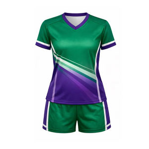 Vêtements de sport d'extérieur en polyester de haute qualité avec logo personnalisé imprimé, uniforme de volley-ball exclusif - Product Image 2