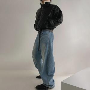 2025 tendencia de moda para mujer Simple Otoño Invierno cuello analógico cremallera PU chaqueta de cuero para motocicleta - Product Image 4