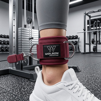 Sangle de cheville professionnelle portable et respirante en polyester rembourré pour la gym, l'exercice, le fitness et les performances athlétiques – Robuste