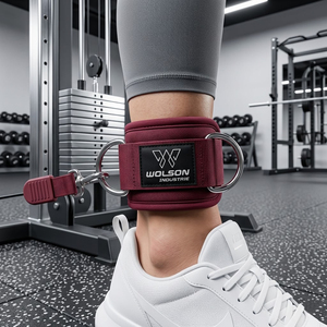 Professional <b>Gym</b> Ankle Strap Breathable Padded Support for Exercise Fitness and Athletic Performance and heavy duty Strap. - Product Image 4