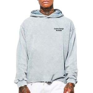 Manufacturer's Custom Oversized Acid <b>Wash</b> Fleece Hoodie 100% Cotton Eco-Friendly Breathable Winter High Quality Vintage Washed - Product Image 6