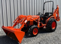 Tracteur agricole compact Kubota B3300SU 33HP diesel avec chargeur frontal et pelle arrière
