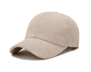 Casquette de baseball unie en velours côtelé à 6 panneaux, visière incurvée, boucle personnalisée, casquette de sport vierge pour hommes et femmes, port décontracté, course à pied - Product Image 3