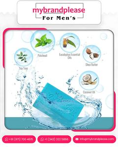 Produits de soin, savon pour le corps Aqua pour homme, sensation de fraîcheur et de propreté, peau lisse, marque privée, solution de soin de la peau OEM ODM - Product Image 3