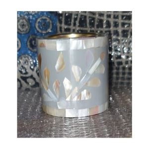 Conos de incienso de resina de madera alta Bakhoor hechos a mano de lujo indio madre perla hueso incrustaciones Jasmin sándalo almizcle cono lámpara de Perfume - Product Image 6