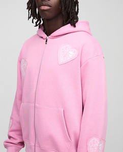 Printed Oversized Men Tracksuit <b>Set</b> <b>Lounge</b> Hoodie and Baggy Bottoms with Elastic Waistband & Side Pockets - Product Image 5