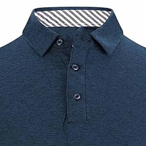 เสื้อโปโลสำหรับผู้ชายทรงสลิมฟิตเสื้อโปโลผ้าฝ้าย100% ระบายอากาศได้ดีเสื้อโปโลสำหรับผู้ชาย - Product Image 2