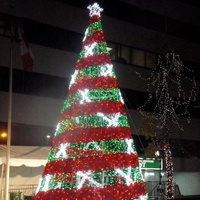 Neujahrs-Dekoration Riesiger Festlicher PVC Künstlicher Weihnachtsbaum Weihnachtsbaum-Dekor