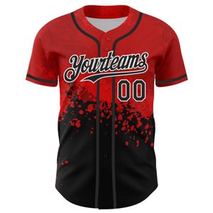 Chemises de baseball de haute qualité entièrement colorées par sublimation du fabricant OEM Maillots cousus vierges - Product Image 2