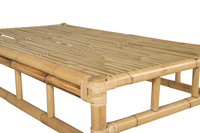 Table basse en bambou sur mesure OEM/ODM, intérieur/extérieur, design écologique de qualité, style moderne, rectangle, meubles de salon