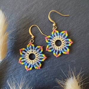 Nouveau modèle de boucles d'oreilles brodées de perles, boucles d'oreilles multi-perles personnalisées, bijoux de fête pour femmes au meilleur prix, boucles d'oreilles à perles - Product Image 3