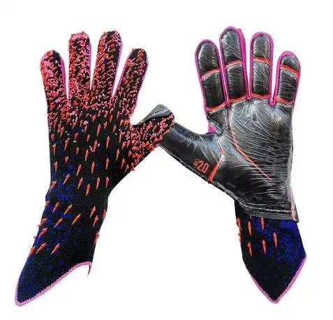 Hot sale goalkeeper gloves professional protect latex knitting Nylon football soccer goalkeeper gloves