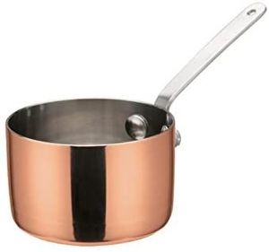 Olla Turca de Cobre Hecha a Mano con un Asa, Cacerola, Olla para Guisos, Olla para Sopa con Tapa y Asa de Latón - Product Image 6