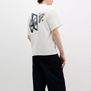 เสื้อยืดพิมพ์ลายพัฟสำหรับผู้ชายเสื้อโอเวอร์ไซส์แห้งเร็วแบบกำหนดเองสี - Product Image 3