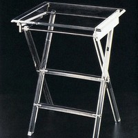 Table pliante en acrylique