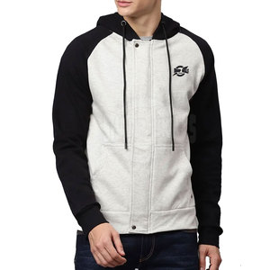2024 nuevo estilo de alta calidad transpirable hombres algodón/poliéster cremallera sudaderas con capucha invierno ropa al aire libre precio bajo último diseño sólido - Product Image 1