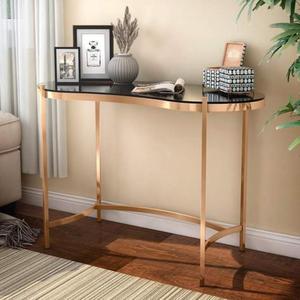 Tables de console de cadre de couleur noire de miron de conception simple avec les détails de la meilleure qualité conçus pour l'esthétique moderne et rustique - Product Image 3