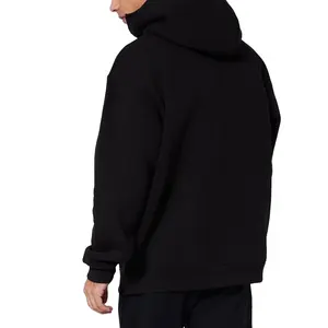 Giyim üreticisi Mens tam fermuarlı kapüşonlu svetşört tişörtü unisex boyun yüz zip Hoodies ağır özel kapüşonlu üstler unisex için