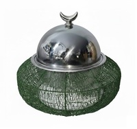 Casserole électrique de luxe moderne en acier inoxydable durable, antiadhésive, élégante, faite à la main, chauffe-plats pour hôtel et maison