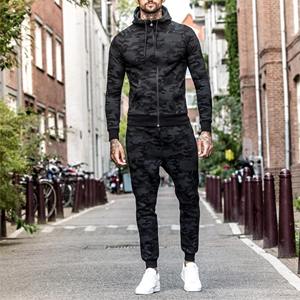 New Fit Sizing Men Sweat Suits Custom Logo Two Pieces Tracksuit Men Spedo fabric Regular Gsm Sweat Suits Custom logo <b>Track</b> Suits - Product Image 5