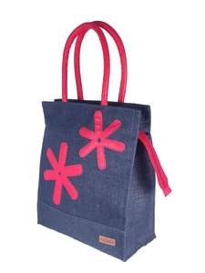 ชุดกระเป๋าผ้าใบปอกระเจา2ด้ามเชือกพิมพ์ลายตามสั่งสำหรับงานแต่งงานงานแฮนด์เมดรูปทรงสี่เหลี่ยมผืนผ้าเป็นมิตรต่อสิ่งแวดล้อม - Product Image 6