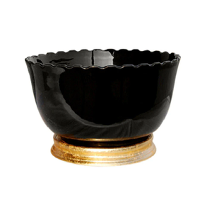 Color marrón Último diseño Fancy Color dorado Borde Estilo único Lujo Mejor Material de metal de alta calidad Cuencos para servir a la venta - Product Image 4