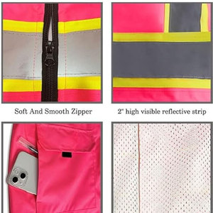 Factory Supply High Visibility Safety Waterproof <b>Jacket</b> with Customized Logo Wholesale Rate Good Quality - Product Image 4
