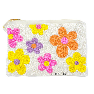 Pochette à fermeture éclair perlée Joyeuses Pâques fabriquée à la main en gros - Product Image 3