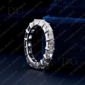 0.20 CT สดใสตัด Moissanite แหวนแต่งงานเพชรสดใสเพชรวงนิรันดร์เต็มรูปแบบเพชรตลอดไปของขวัญแหวนเจ้าสาว - Product Image 1