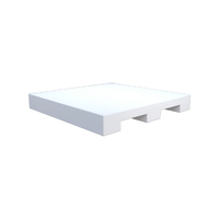 Paleta de Plástico Blanca de Grado Industrial, 3 Patines, Entrada de 4 Vías, Tipo 800x800x160, para Almacén, Fábrica, Exportación, Mejor Precio, ALLWIN ROTO