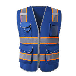 Chaleco de Seguridad Reflectante de Alta Visibilidad, 100% Poliéster, Secado Rápido, Transpirable, para Hombre, Ropa de Trabajo de Alta Calidad - Product Image 1