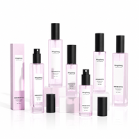 Flacons de parfum vides Mingsheng de 5 ml, 10 ml, 20 ml, 30 ml, rectangulaires et carrés, avec atomiseur pour femmes