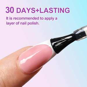 Nuevas <span class=keywords><strong>Uñas</strong></span> Postizas AuraGlaze de Lujo en Color <span class=keywords><strong>Rosa</strong></span>, Forma de Ataúd, Almendradas, Alto Brillo, Francesas, Cuadradas Medianas, Cobertura Completa para Dedos - Product Image 4