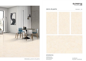 Meilleure vente de carreaux de sol vitrifiés en porcelaine ivoire polie à finition brillante 600x1200 disponibles à l'exportation depuis l'Inde - Product Image 3