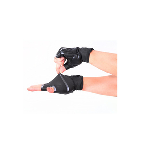 Gants d'haltérophilie demi-doigt respirant rembourré antidérapant poignée de paume pour l'entraînement de fitness de musculation de gym - Product Image 5