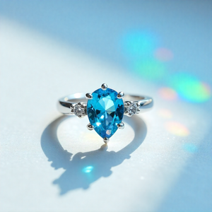 Fine Jewelry 925 Cz 925 Sterling Silver Woman Lab Engagement Big High-Carbon Diamond Ring - Product Image 2