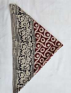 Hand Block Printed Organic Cotton <b>Bandana</b> Scarf <b>Paisley</b> Design - Product Image 5