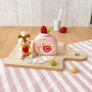 Tự làm Croissant & Mèo len người mới bắt đầu kim nỉ Kits-6.5x6cm cho lứa tuổi 8 + Unisex - Product Image 1