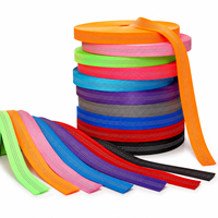 Sangle tubulaire en nylon réfléchissante double face de couleur unie, sangle tissée creuse avec fil réfléchissant pour laisse d'animal, collier, sac à dos, extérieur