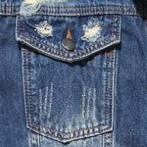 Haute qualité sur mesure 2025 hommes hiver Denim veste sans manches coupe-vent chaud col de fourrure en détresse Style Vintage - Product Image 5