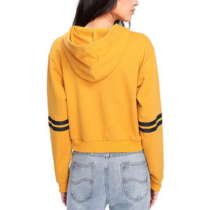 Sudadera Corta para Mujer, Diseño Nuevo 2025, Algodón Original, Antiencogimiento, Secado Rápido, Color Liso - Product Image 4