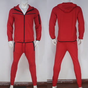 Chándales de algodón de lana Tech con logotipo personalizado de alta calidad para hombre, Sudadera con capucha y pantalón de 2 piezas para hombre, ropa de calle, ropa deportiva de moda para hombre - Product Image 5