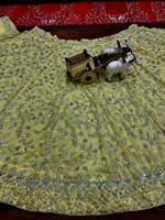 Lehenga Choli pour femme en viscose de haute qualité, style papillon, avec broderie et travail de sequins, à prix de gros, Lehenga Navratri
