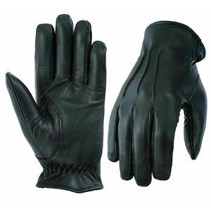 Gants de conduite en cuir à doigts entiers Gants de conduite automobile en cuir véritable de style classique pour hommes En stock - Product Image 4