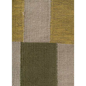 พรมขนสัตว์ลายตารางหมากรุกสีเทาดำ รุ่น ADWL-1314 ลายเส้นนามธรรม รูปทรงสี่เหลี่ยมผืนผ้า สำหรับห้องนั่งเล่นในบ้าน ทำจากปอกระเจา - Product Image 3