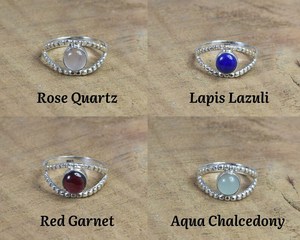 Nouvelle arrivée solide 925 en argent Sterling plaqué naturel en gros en vrac Lot lunette ronde réglage anneau à la main bijoux de mode femmes - Product Image 4