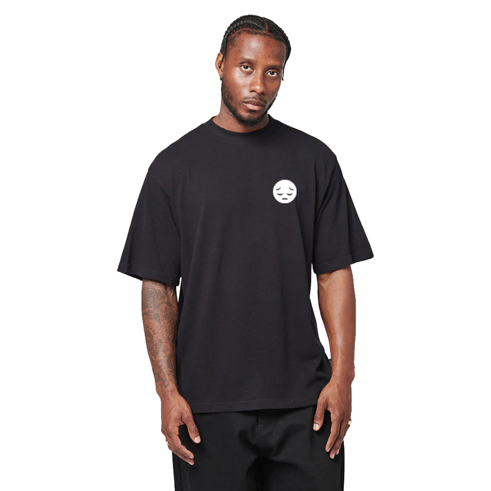 Best Quality Oversize Men's T Shirt Black Color O Neck Pullover