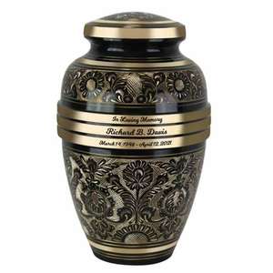 Urne funéraire grecque pour adultes, fournitures funéraires, artisanat, urnes en laiton, urne commémorative pour cendres humaines, urne antique, prix abordable - Product Image 1